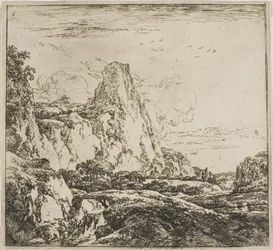 The Little Bridge near the Rock, från serien Set of Landscapes