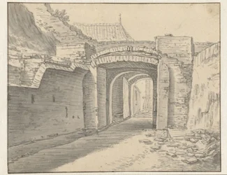 Passage under stadsmuren i Utrecht