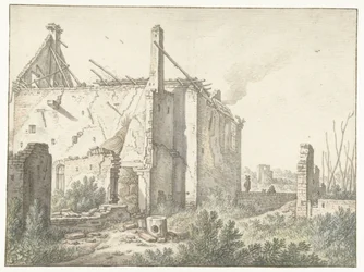 Ruin av ett hus i Utrecht