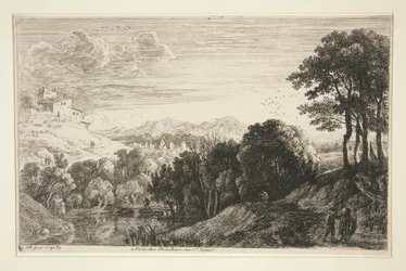 Landskap med solnedgång, från serien Hill Landscapes