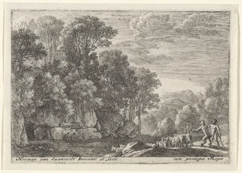 Två satyrer med en flock getter Landscapes with Satyrs (serietitel)