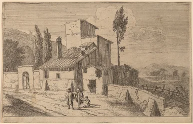 Utsikt över ett kloster