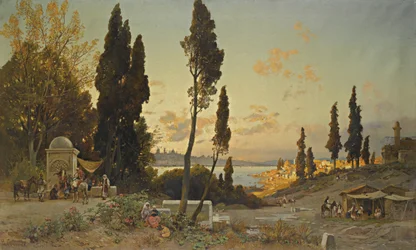 Utsikt över Bosporen, Konstantinopel