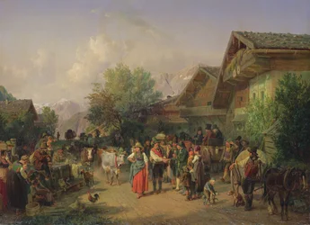 Hemkomst från alphagen, 1848