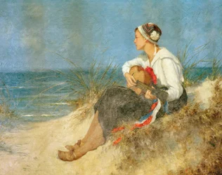En kontemplativ timme på stranden