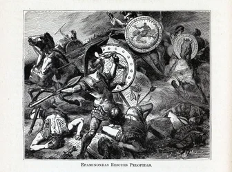 Epaminondas räddar Pelopidas, 1882