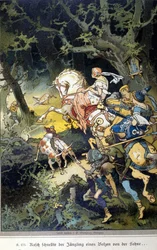 Illustration av Vogel för en saga av bröderna Jacob (1785-1863) och Wilhelm (1786-1859) Grimm