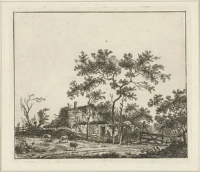 Landskap med gård Sex landskap (titel på objekt)
