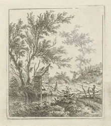 Landskap med vedsamlare