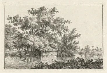 Båt vid båthus