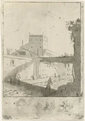 Stadsbild Italienskt landskap