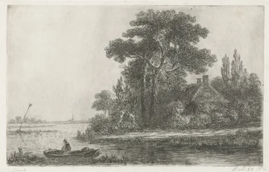 Flodlandskap med ledstjärna