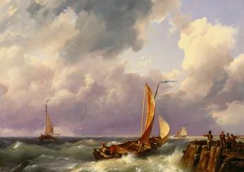 Frakt från en brygga, 1852