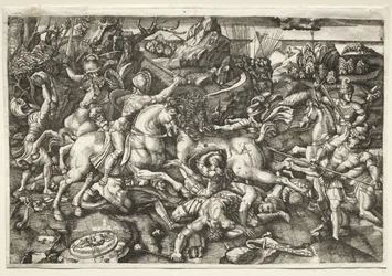 Strid mellan ryttare, 1523.
