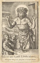 Frälsarens blod vördat av två änglar, före 1619.