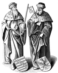 Hertigen av Sachsen och markisen av Brandenburg, c1500-talet 1849