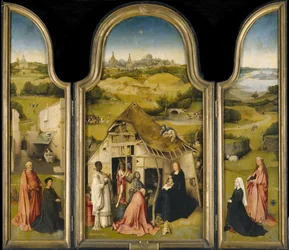 Tillbedjan av kungarna, ca. 1495