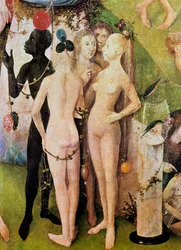 The Garden of Earthly Delights Detalj av mittpanelen, ca. 1500