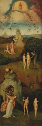 Vänsterpanelen Haywain Triptych, ca. 1516