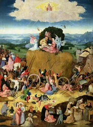 The Haywain: central panel av triptyken, c.1500