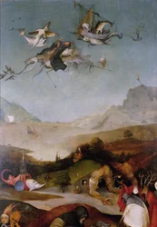 The Temptation of Saint Anthony Detalj av vänstra flygeln på en triptyk, mellan 1495 och 1515