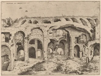 Fjärde utsikten över Colosseum