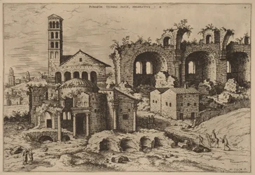 Augustus och Faustinas tempel, Divus Romulus tempel och Konstantins basilika