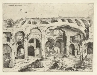 Fjärde vy över Colosseum i Rom