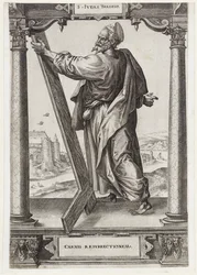 H. Judas Taddeus S. Ivdas Thadevs (titel på objekt) Kristus och de tolv apostlarna och St. Paulus (serietitel)
