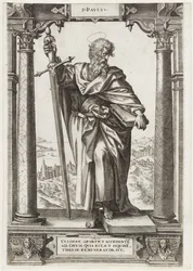 Sankt Paulus av Tarsus S. Pavlvs (titel på objekt) Kristus och de tolv apostlarna och St. Paulus (serietitel)