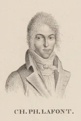Porträtt av violinisten och kompositören Charles Philippe Lafont 1781-1839.