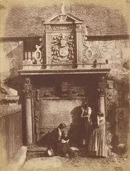 Gråbrödernas kyrkogård, Dennistounmonumentet med D. O. Hill och hans systerdotter