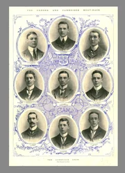 Cambridge Crew, Oxford och Cambridge Boat Race, 1898.