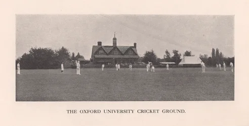 The Parks, cricketplan vid Oxford University, 1912