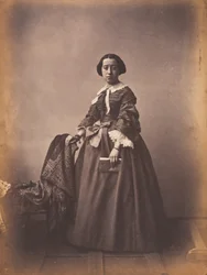 Georgina, morte à 20 ans (Georgina, död vid 20 års ålder),ca 1852 (foto)