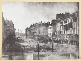 Rue Royale och resterna av barrikaderna 1848