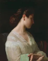 Mädchenportrait (Studie av ung flicka känd som den grekiska flickan). 1863