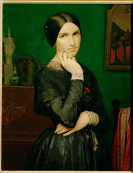 Mme Hippolyte Flandrin (målning på duk)
