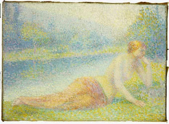 Liggande naken