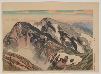 Habuka san, från serien, Tolv scener i de japanska alperna, Taisho-eran