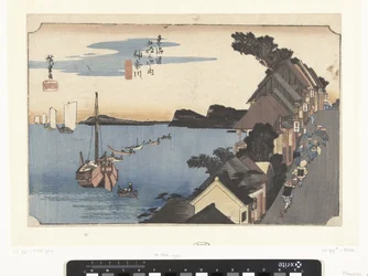 Kanagawa, bergopwaarts Kanagawa, dai no kei (titel på objekt) De 53 stations van de Tokaido (serietitel) Tokaido gojusan tsugi no uchi (serietitel på objekt)