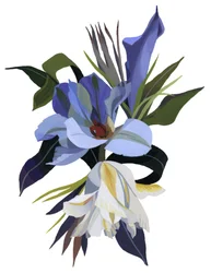 En imaginär blomma baserad på tulpanmotivet.