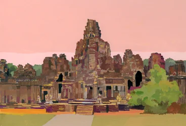 Angkor Thom i Kambodja, 2016,