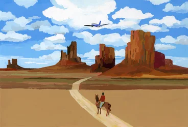 Landskap som filmen "Oh My Darling Clementine", 2016,