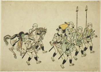 Procession av en Daimyo
