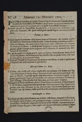 Gazzetta di Mantova - äldsta italienska tidningen, 1665