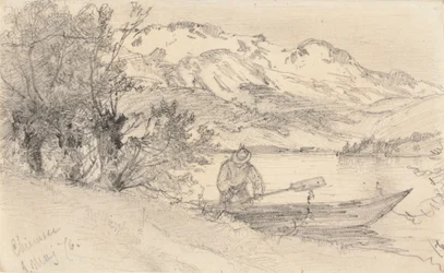 Alplandskap från Chiemsee