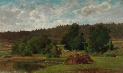 Landskap vid en sjö