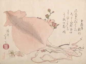 Torkade bläckfisk- och plommonblommor, tidigt 1800-tal
