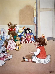 Dorothy berättar en historia för barnen